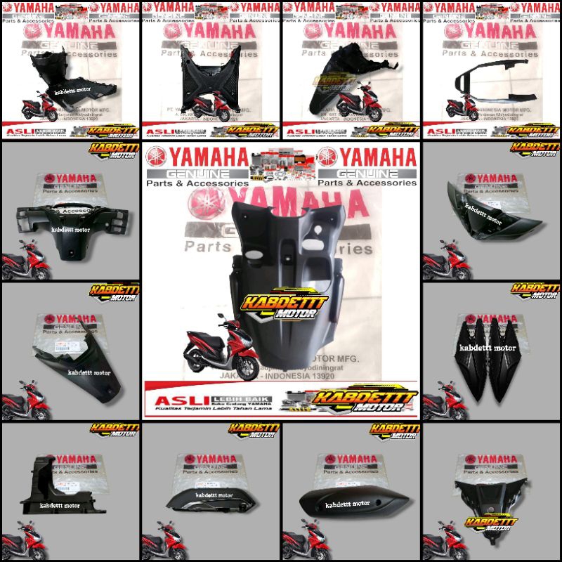 PAKET FULL SET BODY KASAR (14 PCS) FREEGO FREE GO NEW CONNECTED 125 ASLI ORIGINAL YAMAHA