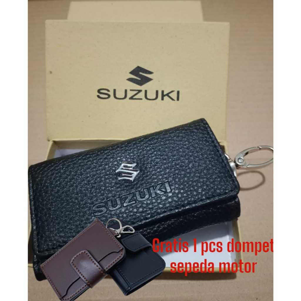 GRATIS DOMPET GANTUNGAN KUNCI MOTOR - Dompet STNK Panjang Tempat STNK Mobil SUZUKI - Gantungan Kunci