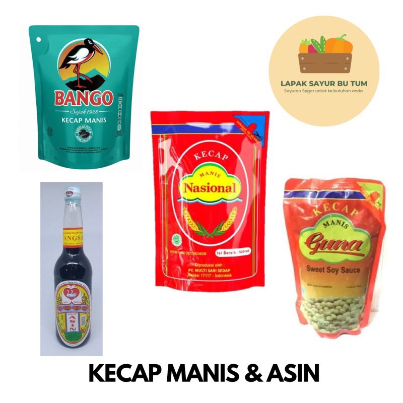 

Sayuran Segar - Kecap Manis Bango / Nasional / Guna / Kecap Asin Hati Angsa Pouch - Lapak Sayur Bu Tum