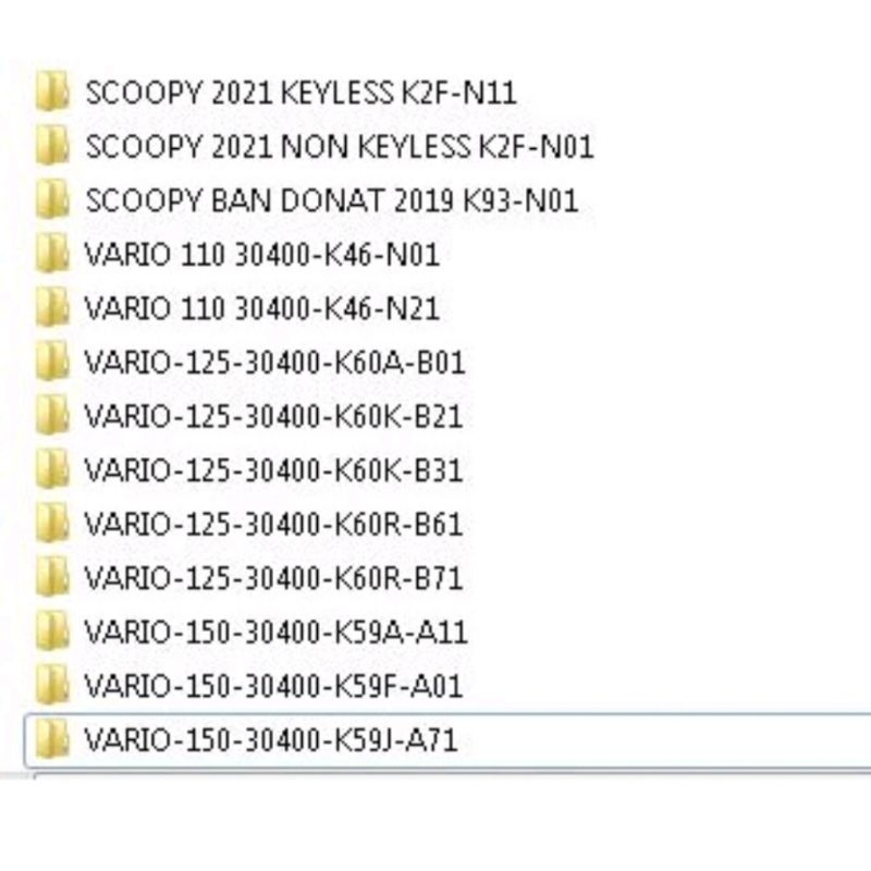26 file bin & xdf Honda Shindengen.