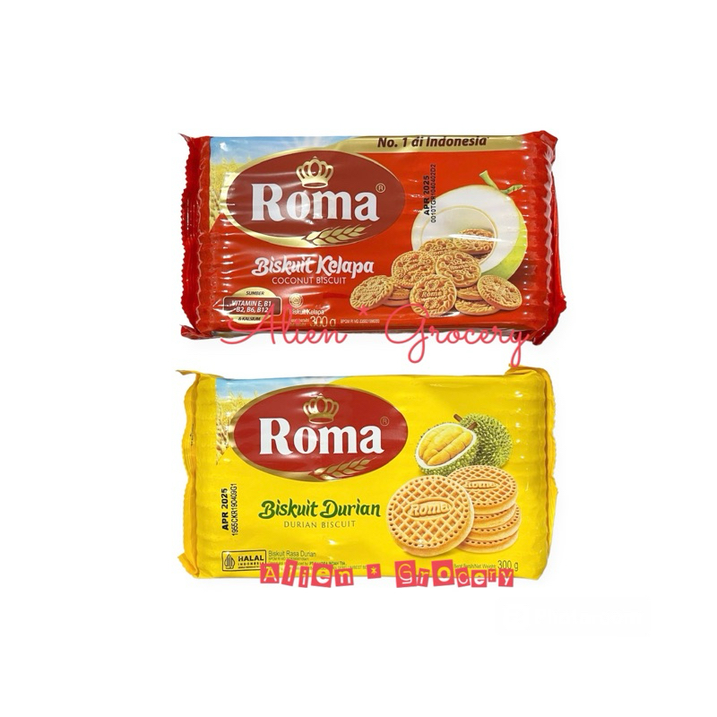 

Roma Biskuit Kelapa Coconut Durian 300gr