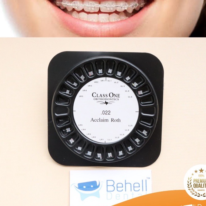 KI3 BRACKET BEHEL PERMANEN CERAMIC CLASSONE  KERAMIK TRANSPARAN TRANSFARAN CLEAR KAWAT GIGI BRACES D