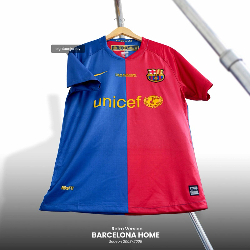 RETRO Barcelona Home Final 2009 Baju Jersey Barca
