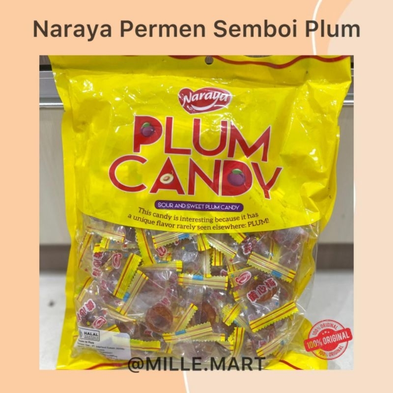 

NARAYA PLUM PERMEN MADU SEMBOI/ BONBON SEMBOI ISI PLUM KIAMBOI CANDY 850GR (ISI SEKITAR 100 PCS)