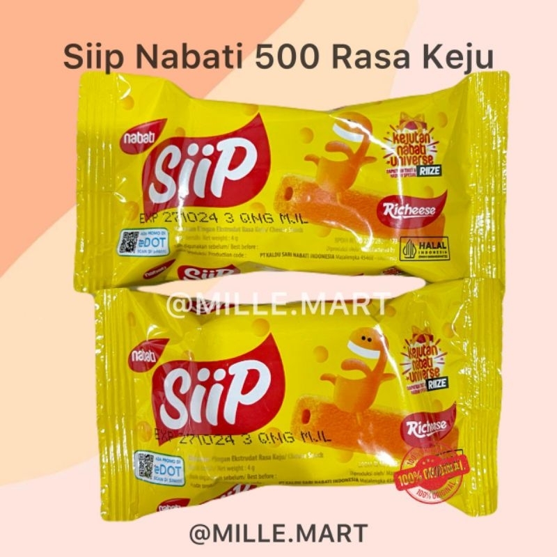 

[Per pcs] SIIP NABATI RICHEESE 5GR SNACK