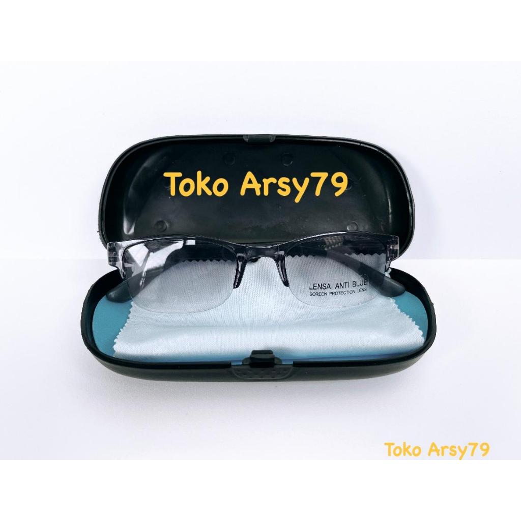 Kacamata Baca Double ( BACA DAN JALAN ) Antiradiasi Blueray-Kacamata Plus-Kacamata Rabun Dekat-Kacam