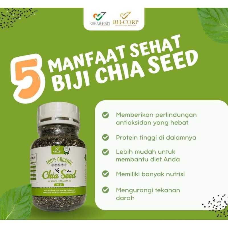 

Chia Seed Rehab Hati (Salvia Hispanica) 100% Organic