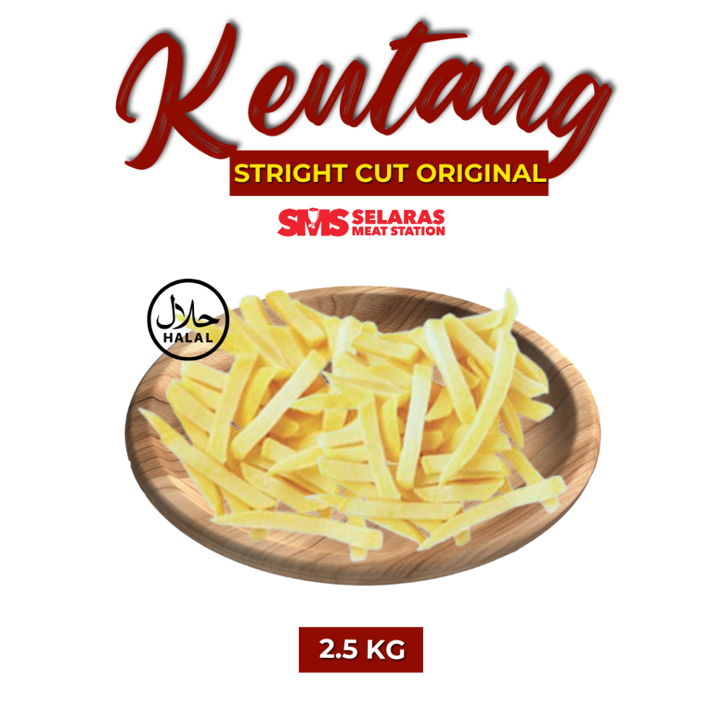 

Kentang Straight Cut 2.5 Kg Frozen Tangerang
