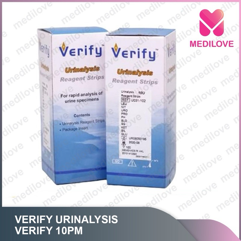 Verify urinalysis 10 Parameter / test urine reagent strip / Verify 10 PE Parameter Urinalysis Reagen