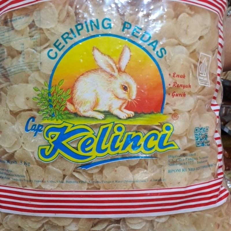 

Kerupuk mentah ceriping pedas manis 1000gr