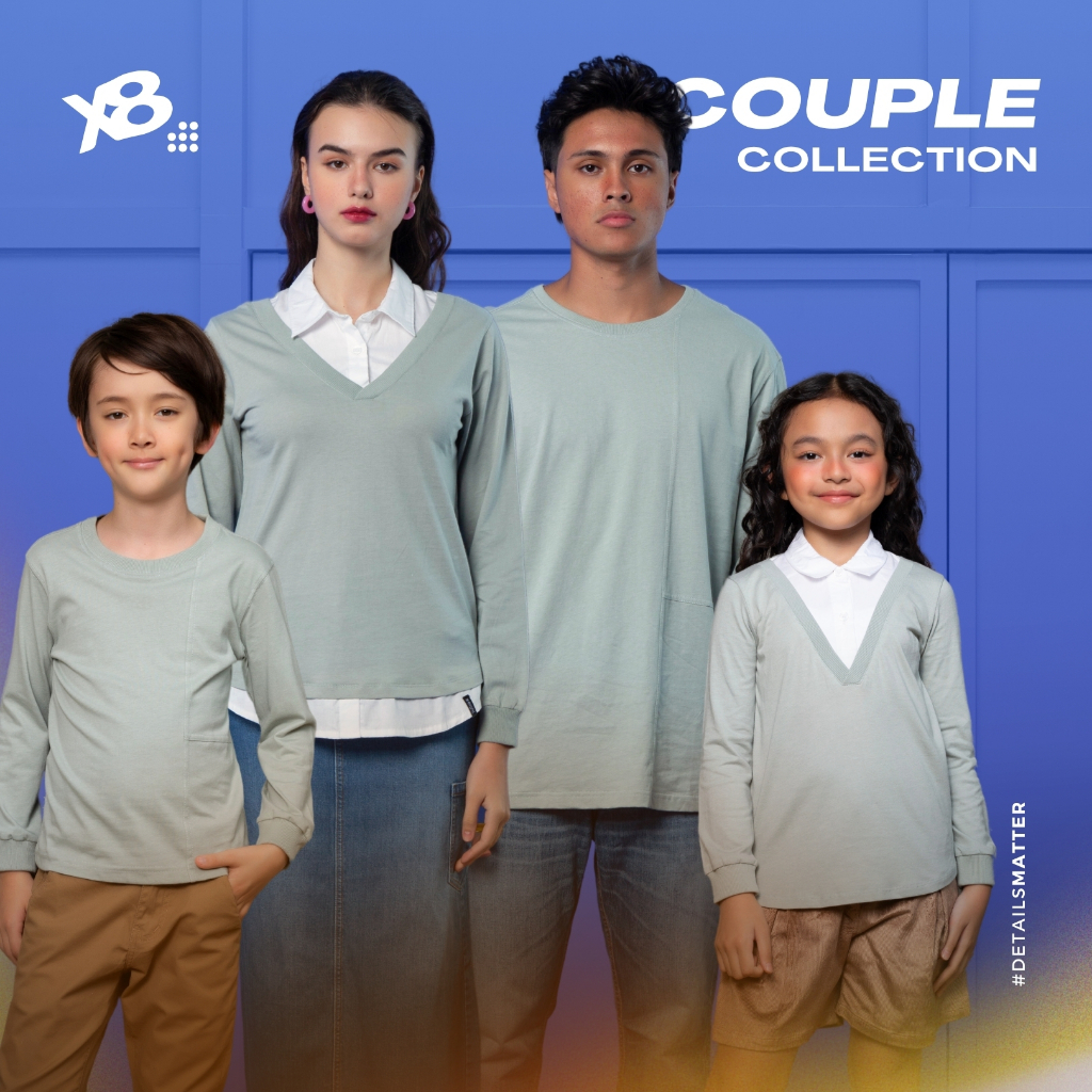 X8 Kale T-Shirt Couple Family - baju lebaran couple keluarga