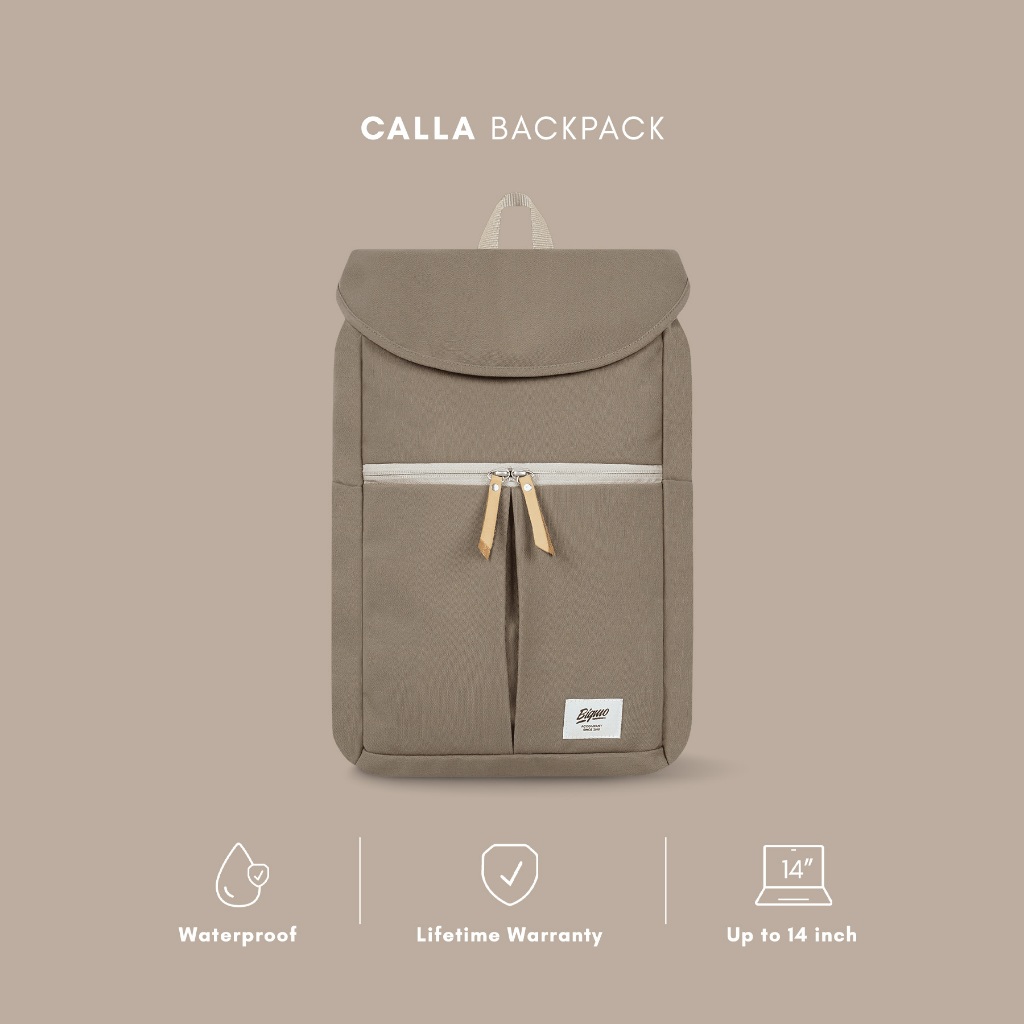 Bigmo Tas Ransel Wanita Water Resistant Water Proof Calla Grey