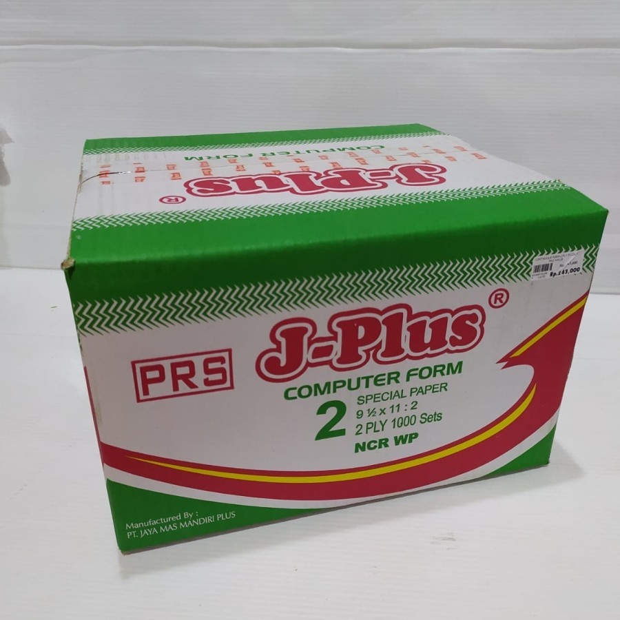 

J-PLUS - Continous Form 91/2 x 11 2 Ply Bagi 2 ( K2/2 J-plus ) NCR - Box