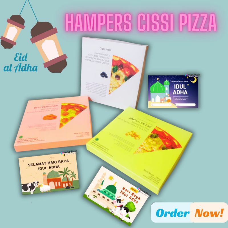

Hampers Idul Adha Lebaran Haji Pizza Frozen Personal 19,5cm Tipis Hari Raya Haji