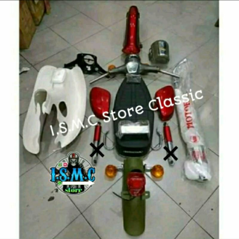 paket body Honda c70 full set termurah - paket hemat Honda c70