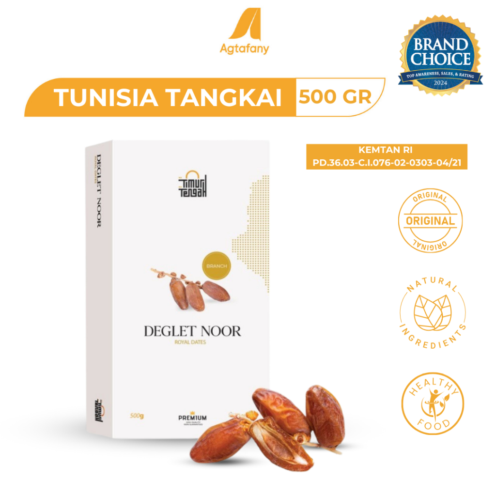 

Kurma Tunisia Tangkai 500 gr Timur Tengah | Deglet Noor Premium Quality