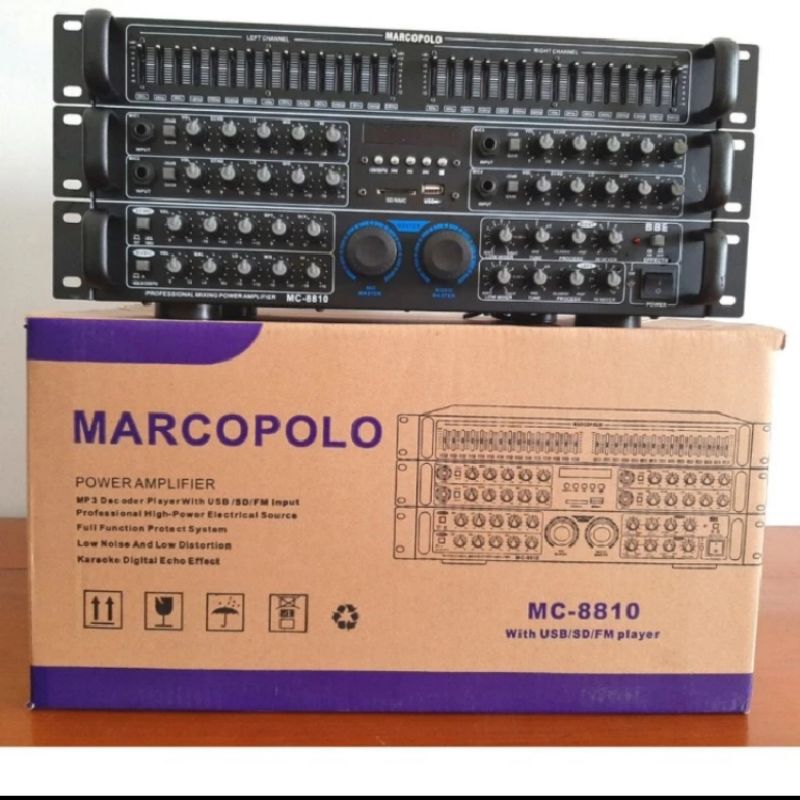 AMPLIFIER power mixer MARCOPOLO MC 8810/usb/mp3/bluetooth