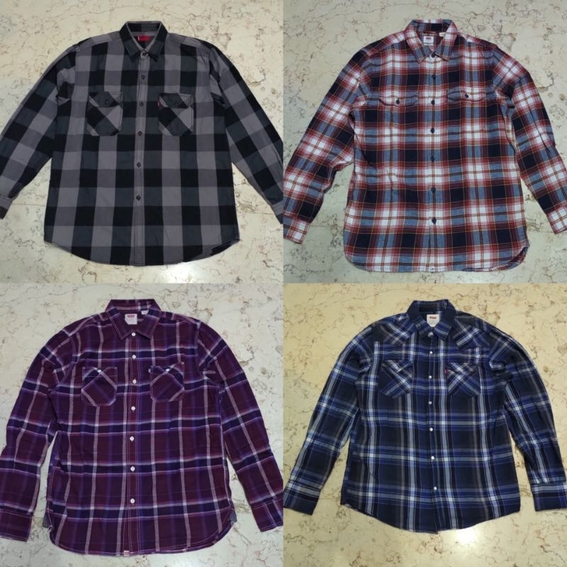 Kemeja Flanel Levis Levi's Original Second PL