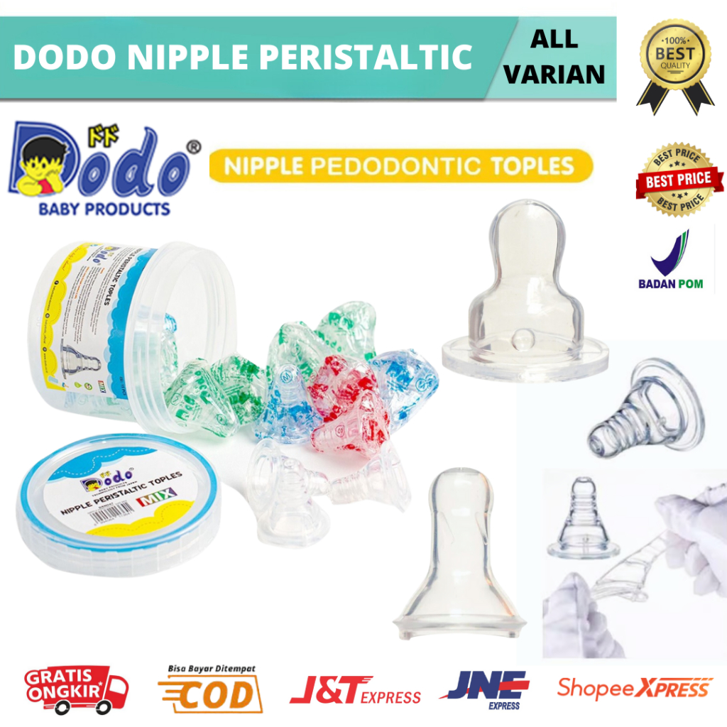 𝗕𝗘𝗔𝗨𝗧𝗜𝗘𝗦 - DODO Dot Silikon |  Karet Dot Gepeng | Silicone Nipple / dot dodo size S.M.L.XL ECERAN