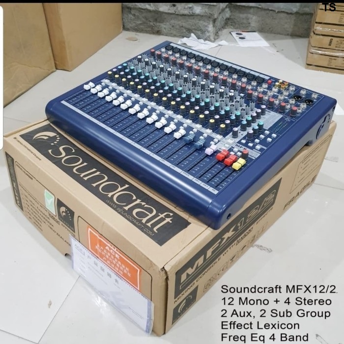 MIXER SOUNDCRAFT MFX12 12CH 12 CHANNEL MFX 12 KUALITAS GRADE A