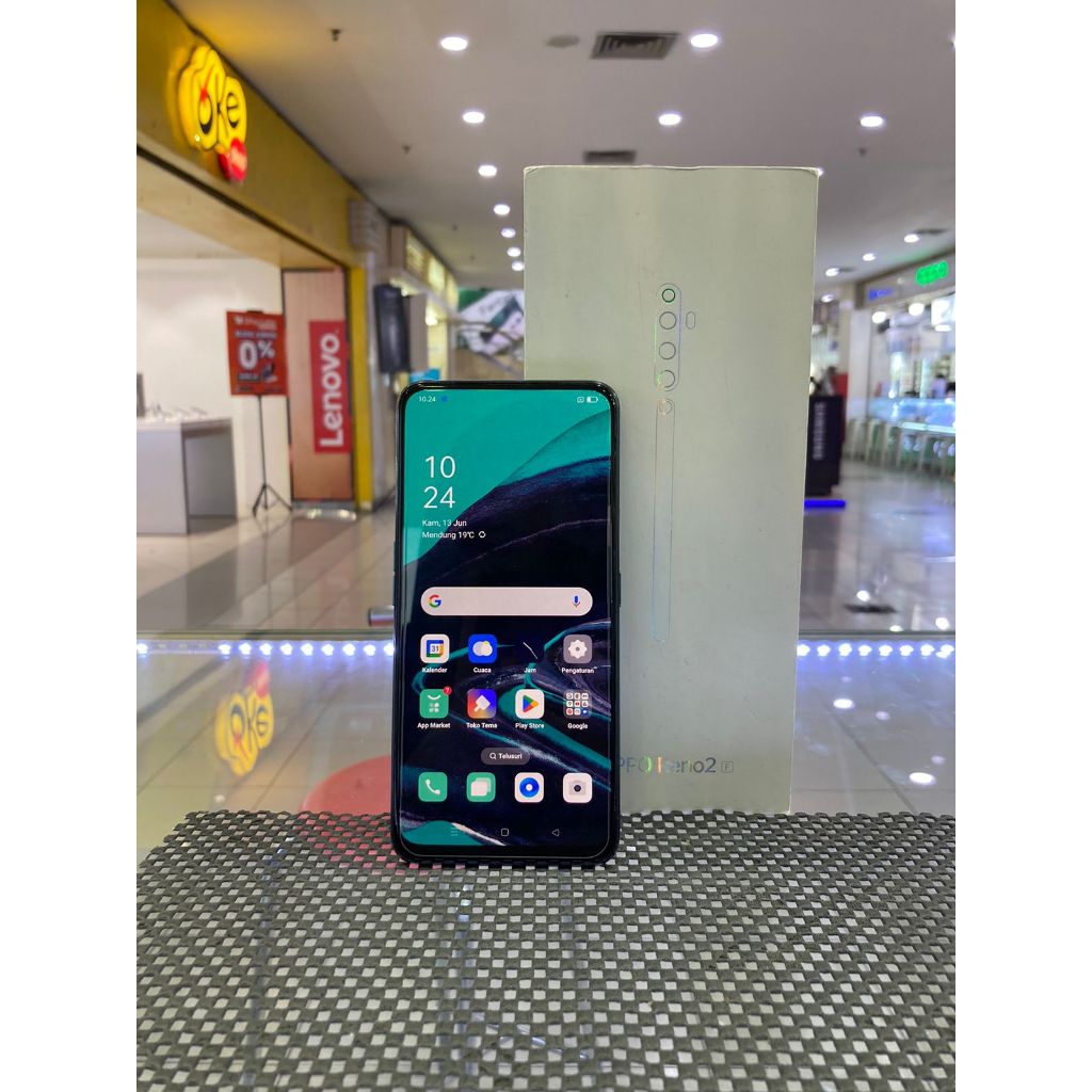 OPPO RENO 2F RENO2F 8/128GB SECOND SEKEN BEKAS RAM 8 INTERNAL 128