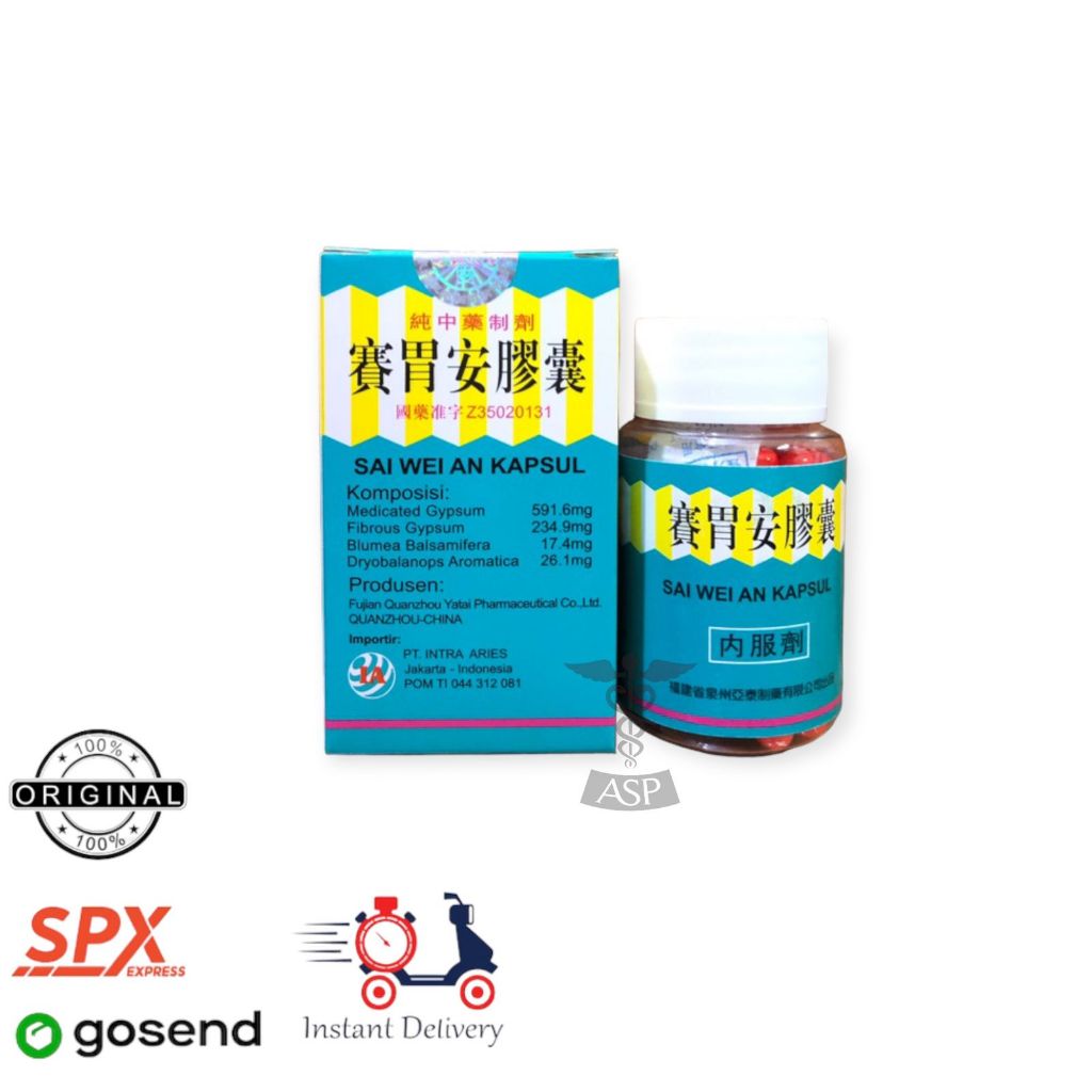 Sai Wei An Kapsul - Obat Maag Herbal