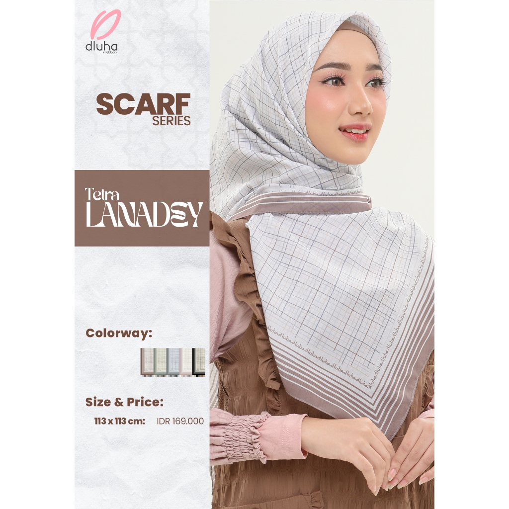 Tetra Lanadey Kerudung Segi Empat - Dluha