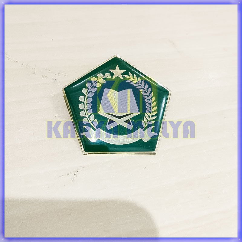 Pin Kemenag Model Segilima Pin Bros Logo Kemenag - Karya Mulya