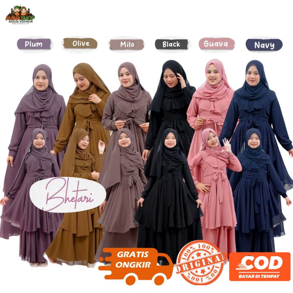 Set Tunik Rok dan Pasmina Untuk Anak Usia Tanggung / Set Tunik Anak Remaja / Baju Muslim Anak Remaja