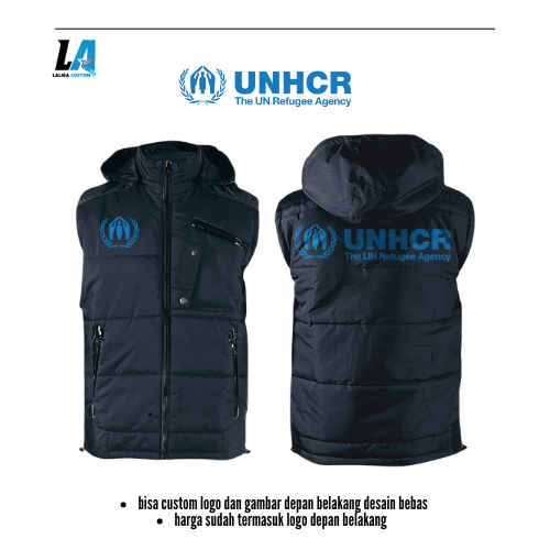 Rompi Vest Custom Pria Wanita UNHCR