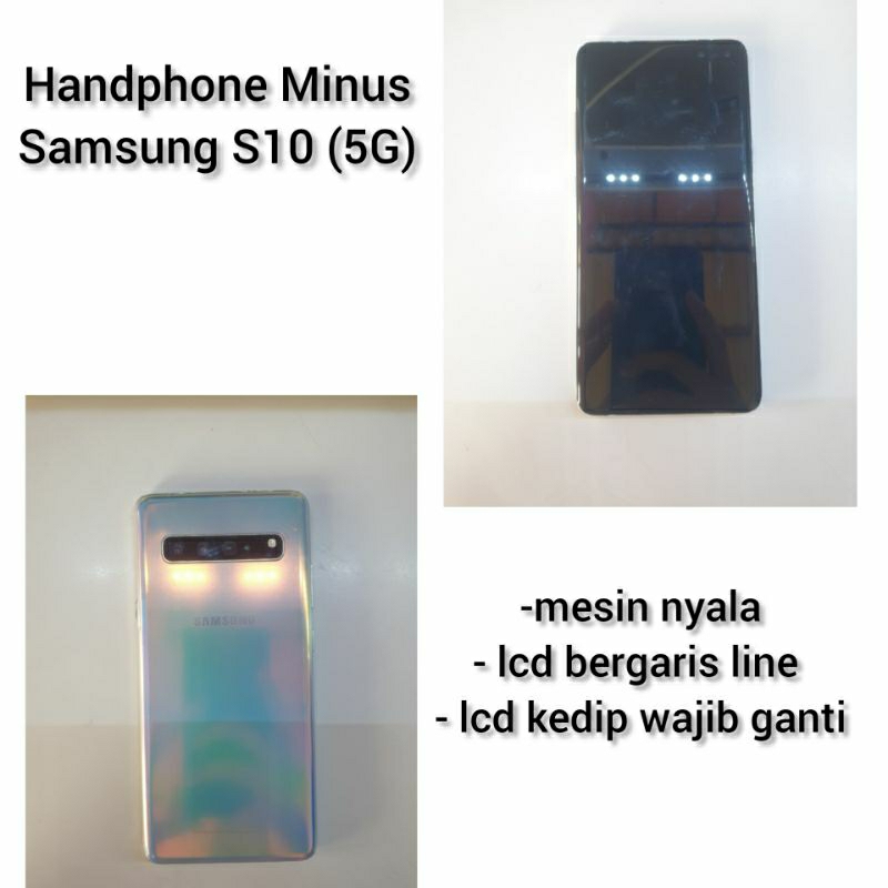 HANDPHONE MINUS SAMSUNG S10 (5G) (HARAP MEMBACA DESKRIPSI TERLEBIH DAHULU)