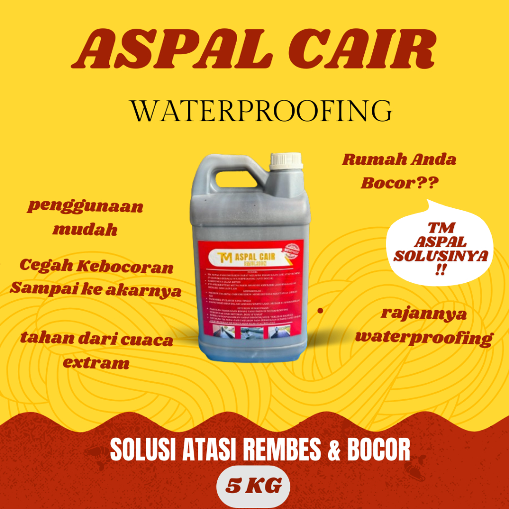 ASPAL CAIR 5KG ASPAL CAIR FOR WATERPROOFING