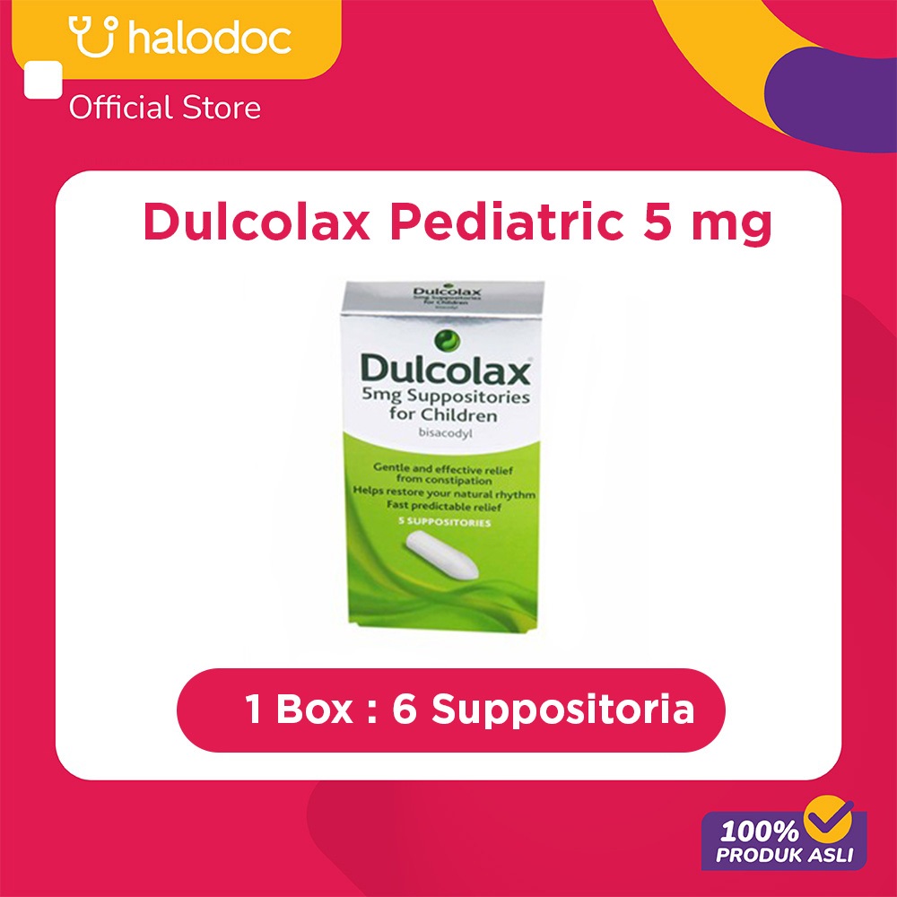 Dulcolax Pediatric 5 mg 6 Suppositoria