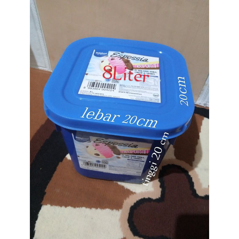 box bekas es krim 8 liter
