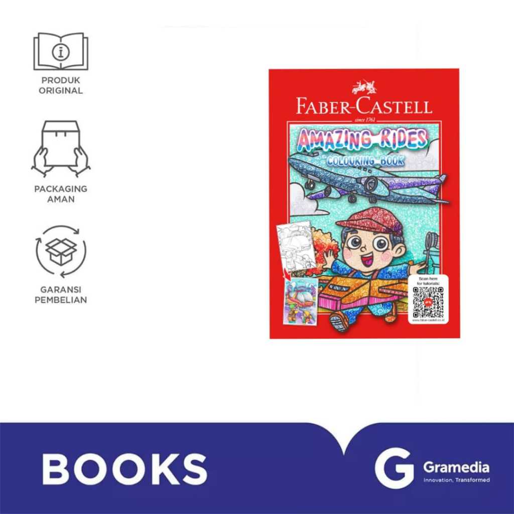 

Gramedia Gandaria - Amazing Rides Colouring Book ( Faber Castell )