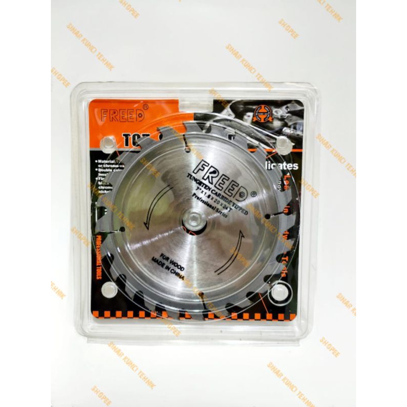 Mata Circular FREED 7 inch x 24T Circular Saw Blade / Mata Potong Kayu