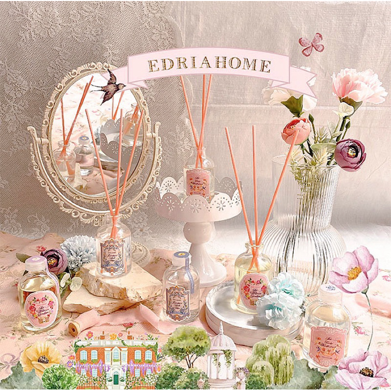 Edriahome Reed Diffuser Bridgerton / Room Perfume Reed Diffuser / Pengharum Ruangan / Aromaterapi / 
