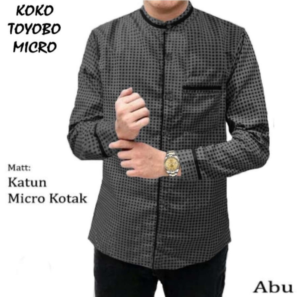 KOKO TOYOBO BATIK DAN MICRO/KEMEJA KOKO LENGAN PANJANG TERMURAH TERLARIS TERBARU KOKO DEWASA