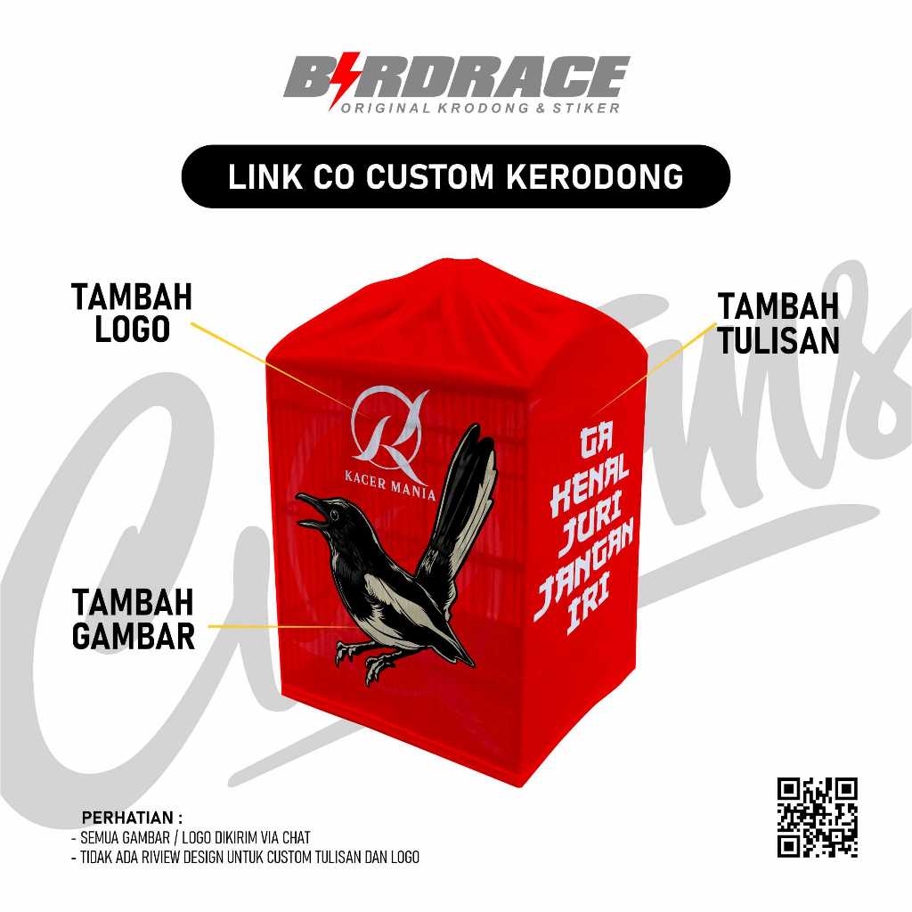 custom kotak kerodong sangkar kotak custom request full printing krodong sangkar kotak Link custom