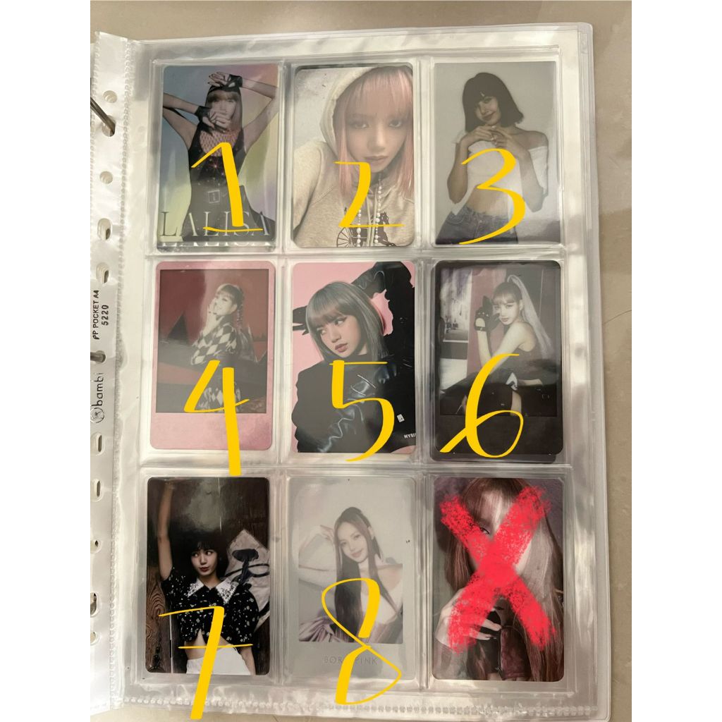 BLACKPINK LISA PHOTOCARD PC OFFICIAL