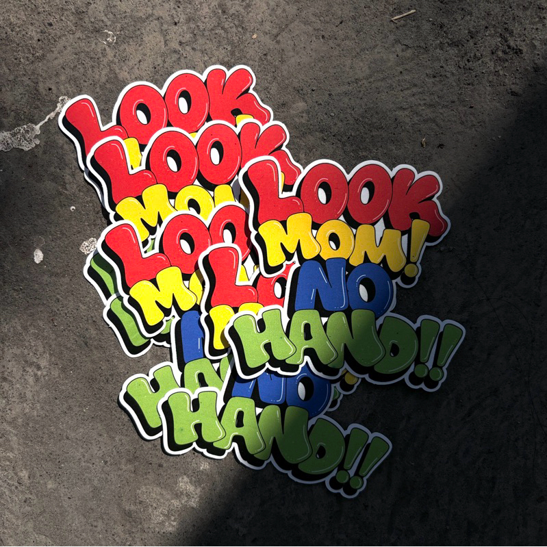 

stiker Look Mom No Hand
