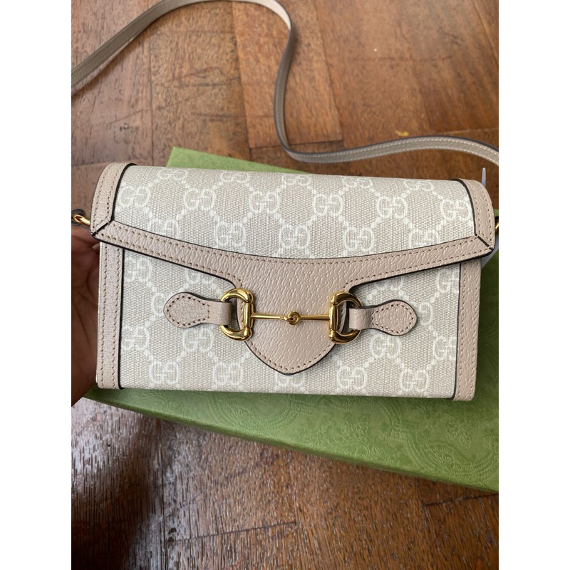 G*cci Horsebit Mini Bag Beige (Muat Promax)