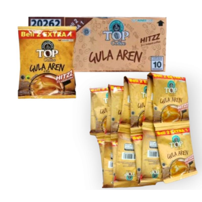 

Top Kopi Gula Aren isi 15 sachet Kemasan 22gram