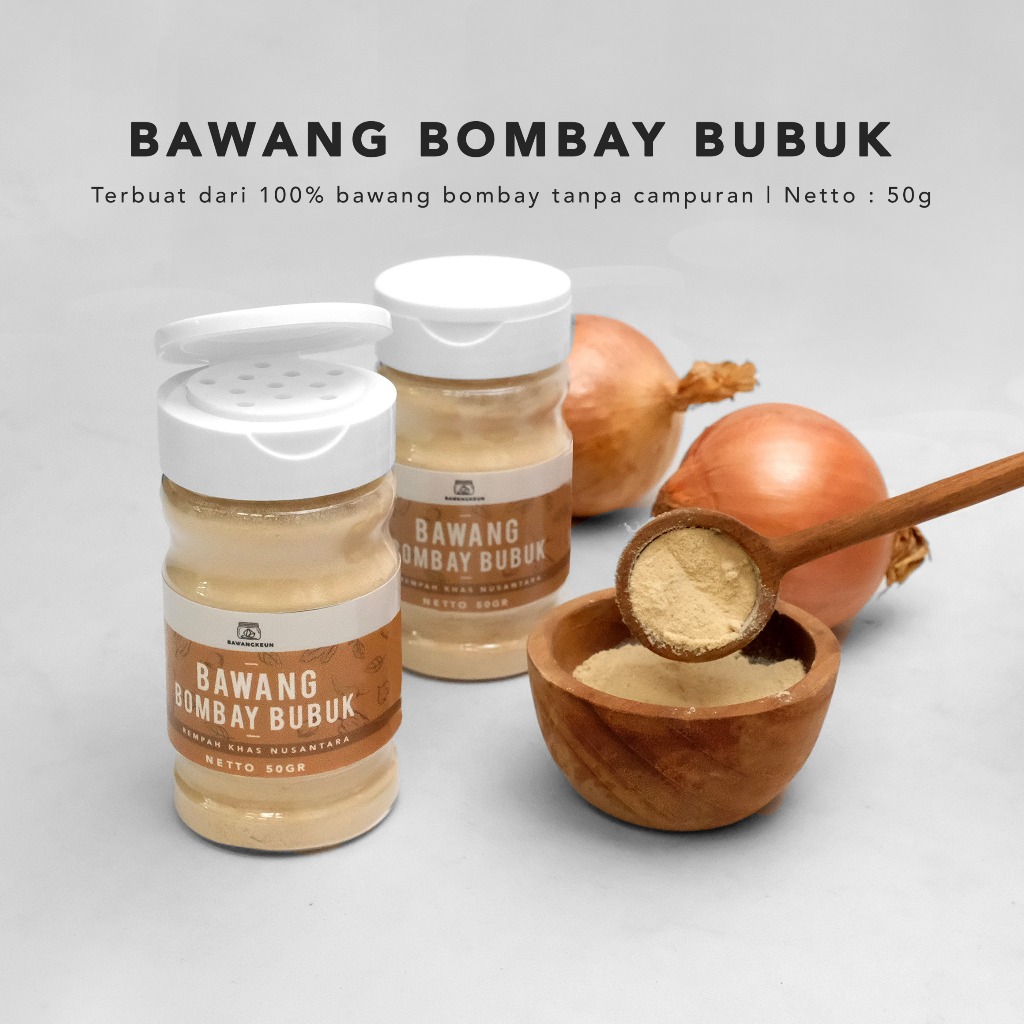 

Bawang Bombay Bubuk 50gr by Bawangkeun Onion Powder Bumbu Masak Rempah Dapur