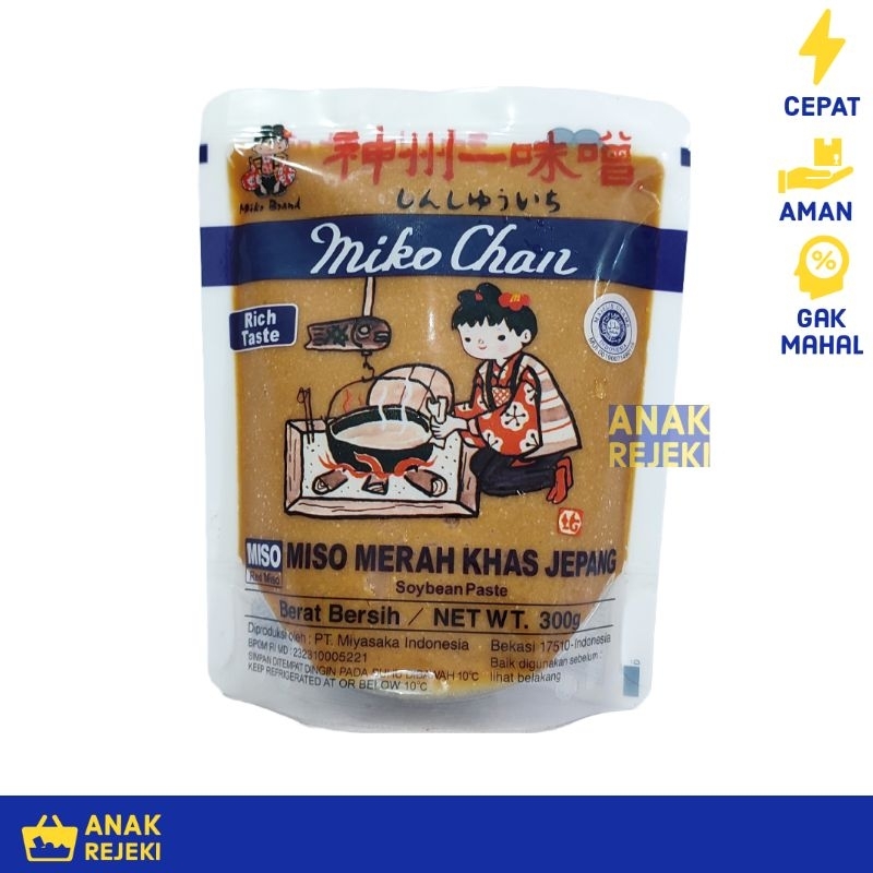 

Shinshuichi Mikochan Miyachan Miso Merah Jepang 300gr - Red Miso Soup Halal