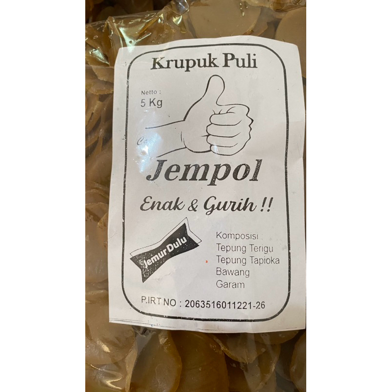 

Kerupuk Puli cap Jempol 1 kg