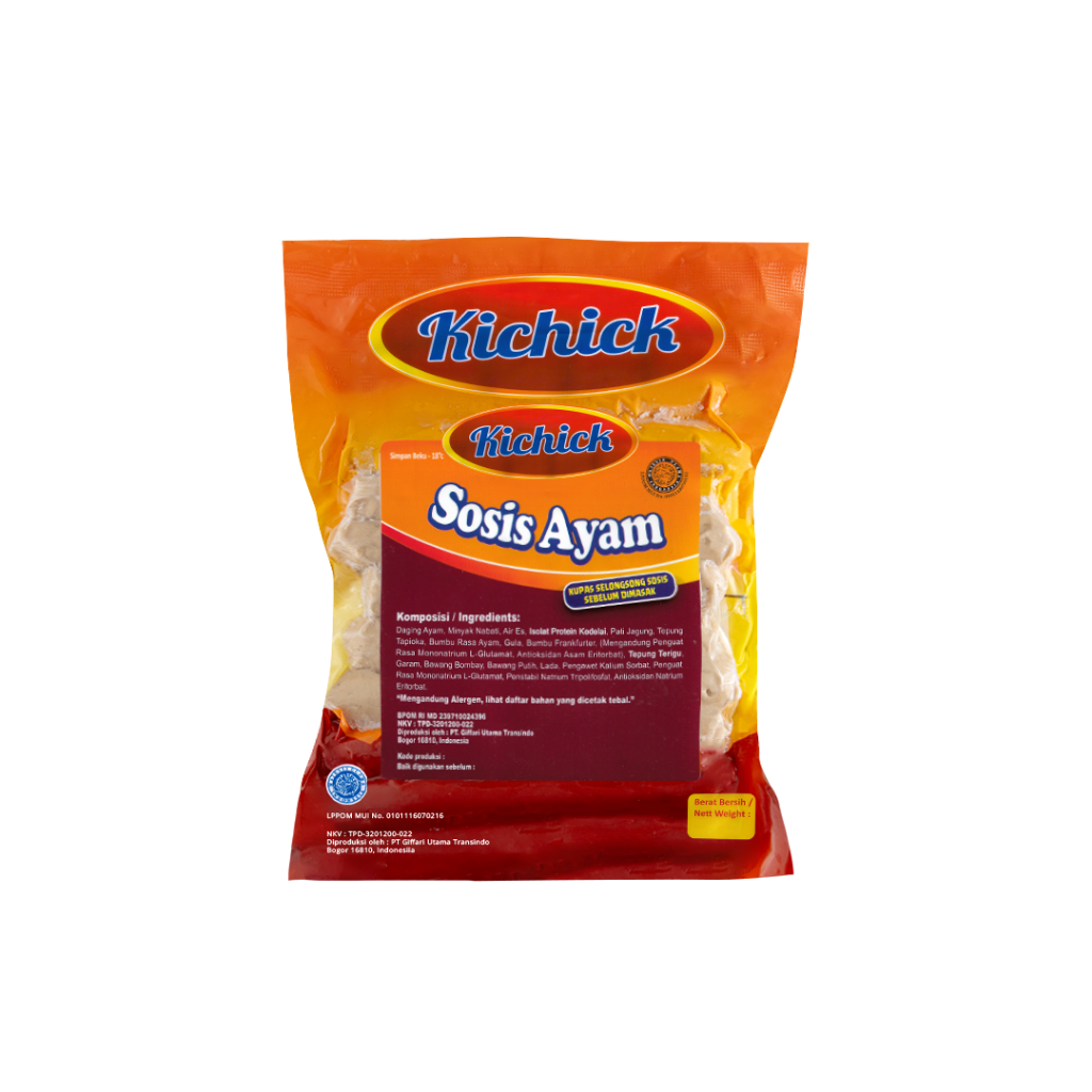 

Kichick Sosis Ayam Frankfurter isi 20 500gr