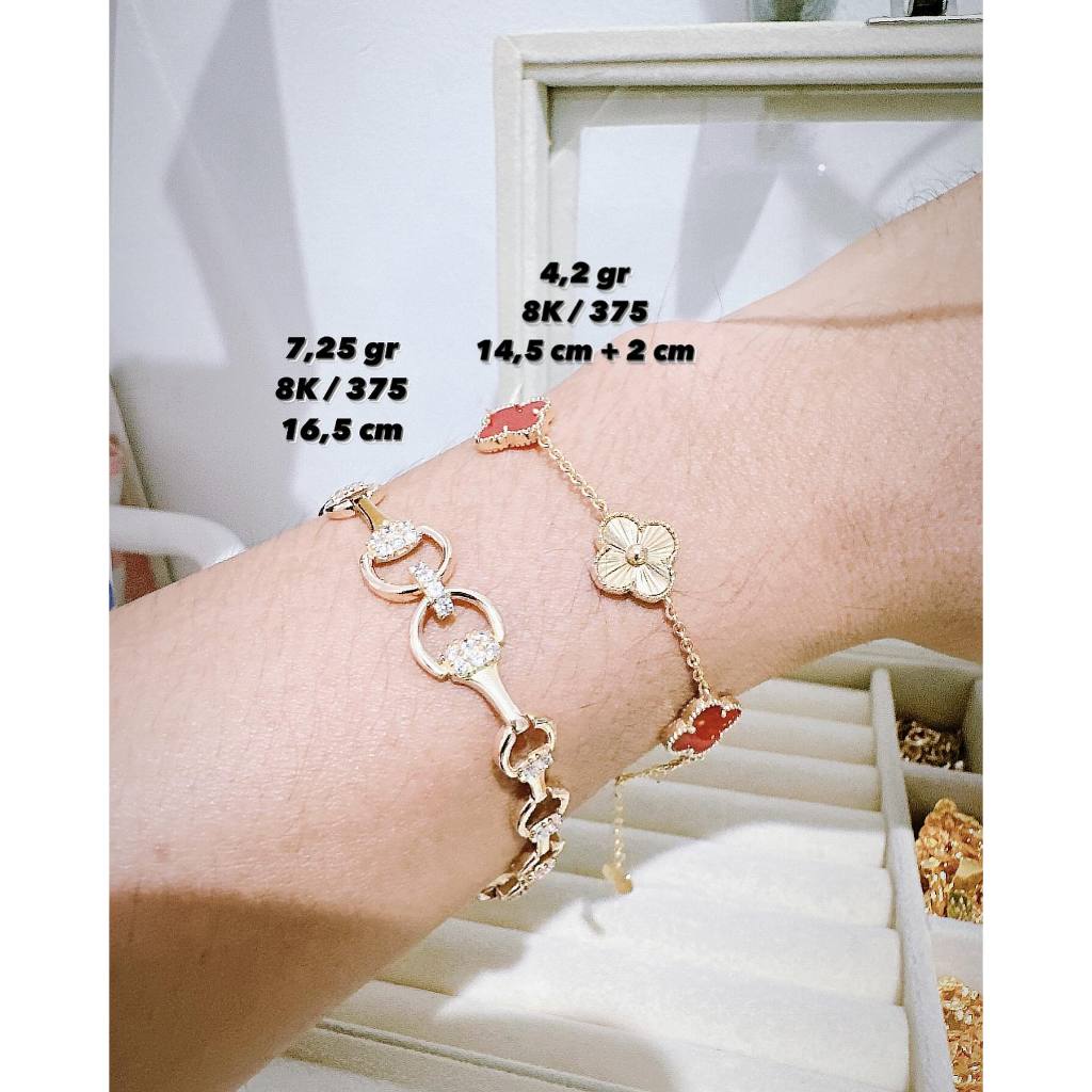 Gelang Rantai Gram Ringan Juni 2024 Gold 375