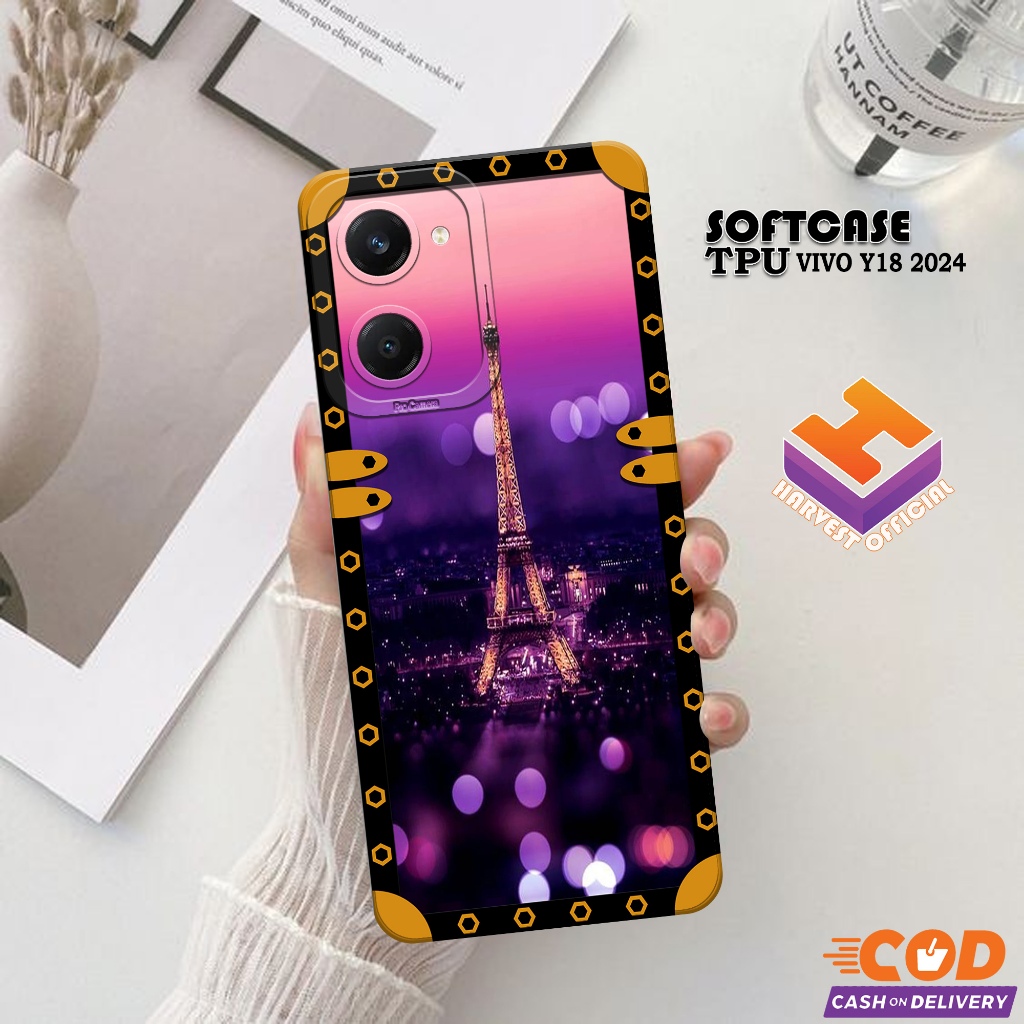 Case Hp VIVO Y18 2024 - Soft Pro Camera - Softcase VIVO Y18 2024 - Casing VIVO Y18 2024 - Kesing VIV