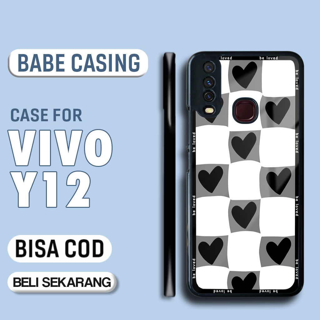Case Vivo Y12 Terbaru - Casing Vivo Y12  - Motif Kotak keren - Hardcase Premium Glossy - Softcase Hp
